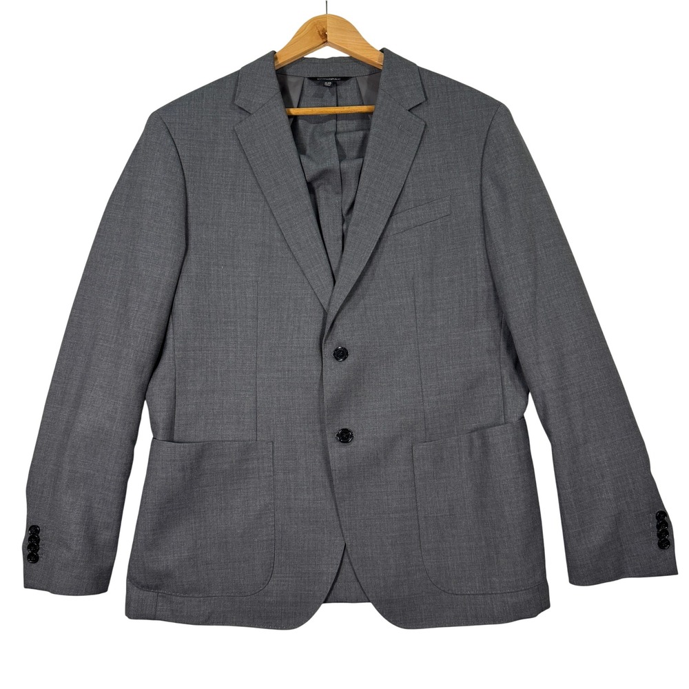 NEW Banana Republic Mens 44R Performance Smart-Weight Slim Fit Blazer Wool Blend